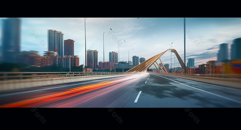 公路疾驰高速路斜拉桥广角摄影,高清,摄影图,摄影图片,图片大全,摄影图免费下载